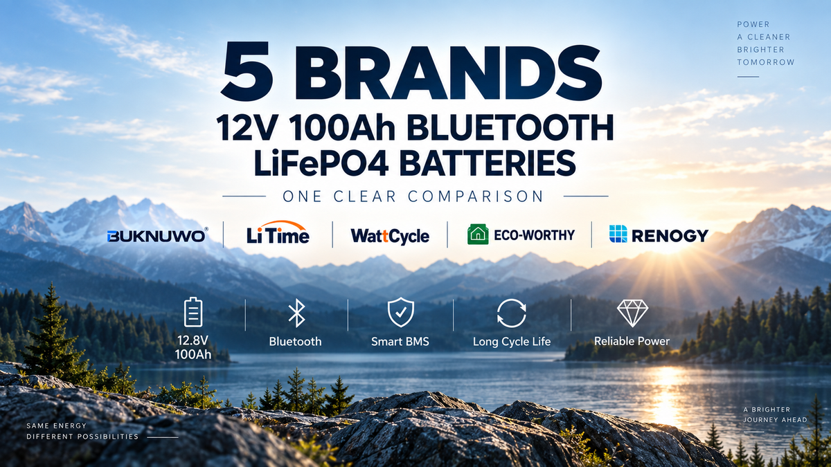 BUKNUWO vs LiTime vs WattCycle vs ECO-WORTHY vs Renogy: 12V 100Ah LiFePO4 Battery Comparison