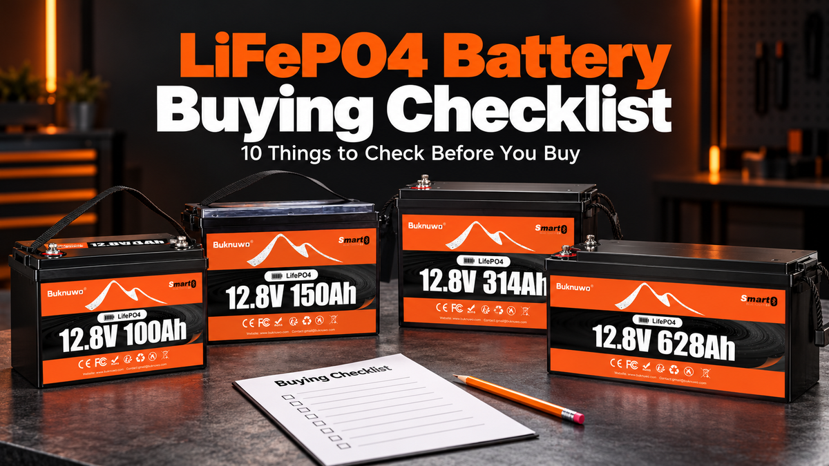 LiFePO4 Battery Buying Checklist: 10 Things to Check Before You Buy