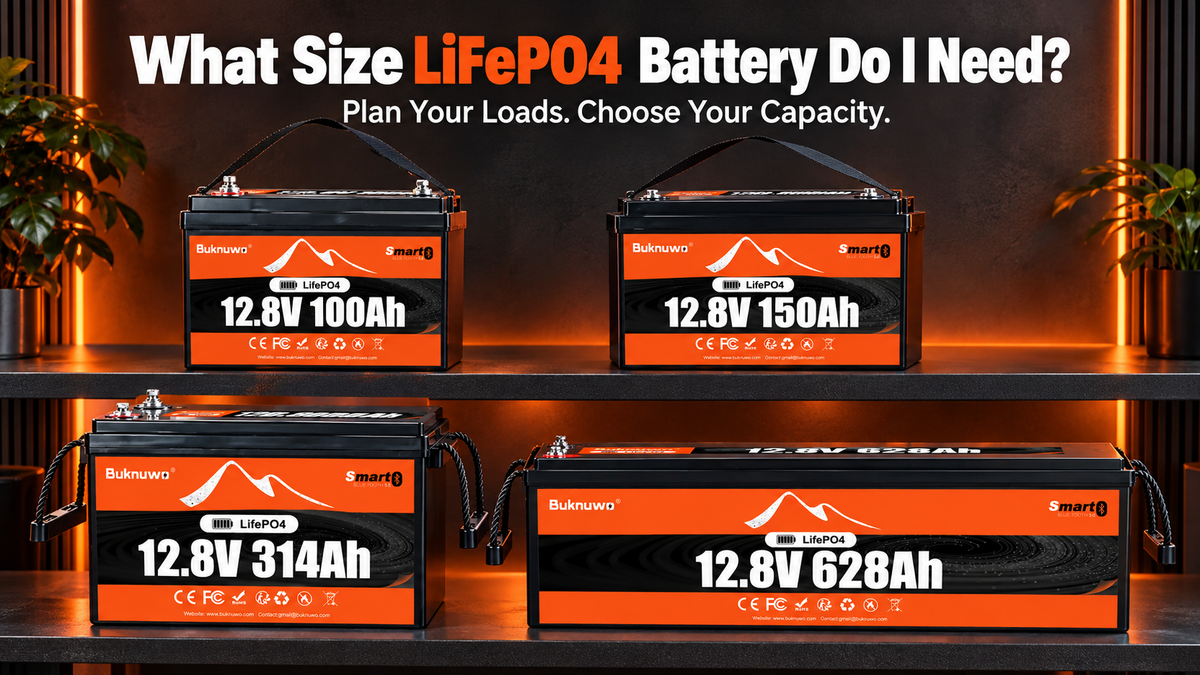 What Size LiFePO4 Battery Do I Need? A Practical Sizing Guide