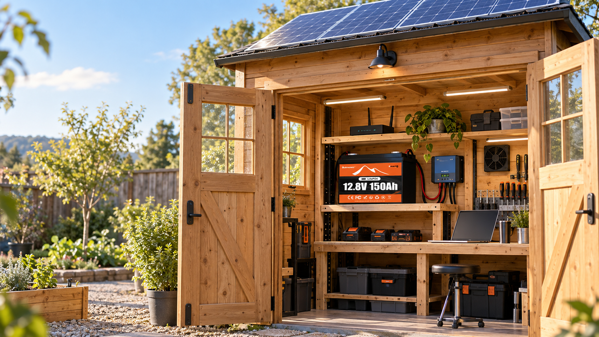 How to Choose a LiFePO4 Battery for an Off-Grid Shed or Workshop