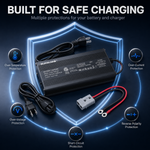 BUKNUWO LiFePO4 Battery Charger – 14.6V 10A CC/CV Charger with Anderson Connector