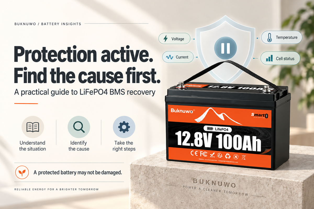 How to recover a LiFePO4 battery after BMS protection