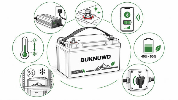 How to care for a LiFePO4 battery in everyday use and storage