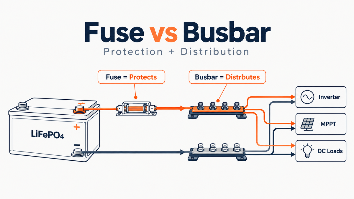 What Fuses and Busbars Do in a LiFePO4 Battery System？