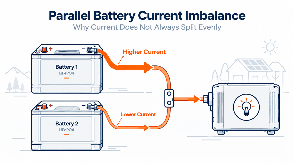 Why Parallel LiFePO4 Batteries Share Current Unevenly？