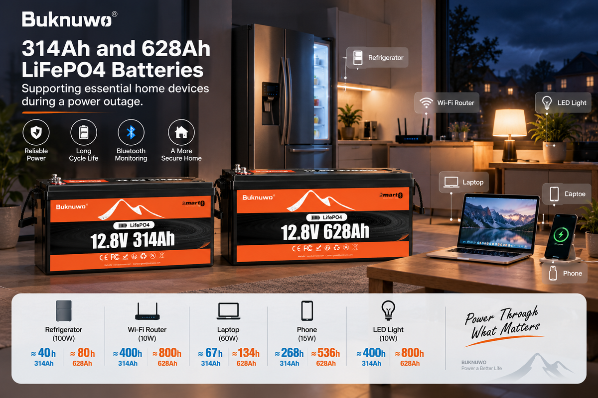 How to Choose a LiFePO4 Battery for Home Backup Power
