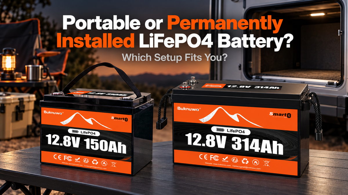 Portable or Permanently Installed LiFePO4 Battery: Which Setup Fits You?