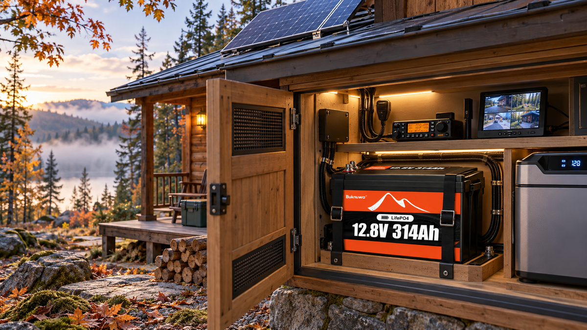 LiFePO4 Battery Power for a Remote Hunting Cabin