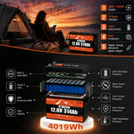 BUKNUWO 12V 314Ah Bluetooth LiFePO4 Battery with 200A Smart BMS