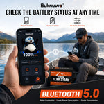 BUKNUWO 12V 314Ah Bluetooth LiFePO4 Battery with 200A Smart BMS