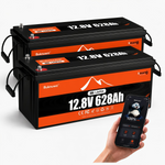 BUKNUWO 12V 628Ah Bluetooth LiFePO4 Battery with 250A Smart BMS