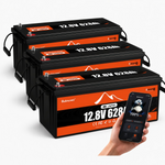 BUKNUWO 12V 628Ah Bluetooth LiFePO4 Battery with 250A Smart BMS