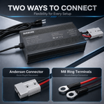 BUKNUWO LiFePO4 Battery Charger – 14.6V 20A CC/CV Charger with Anderson Connector