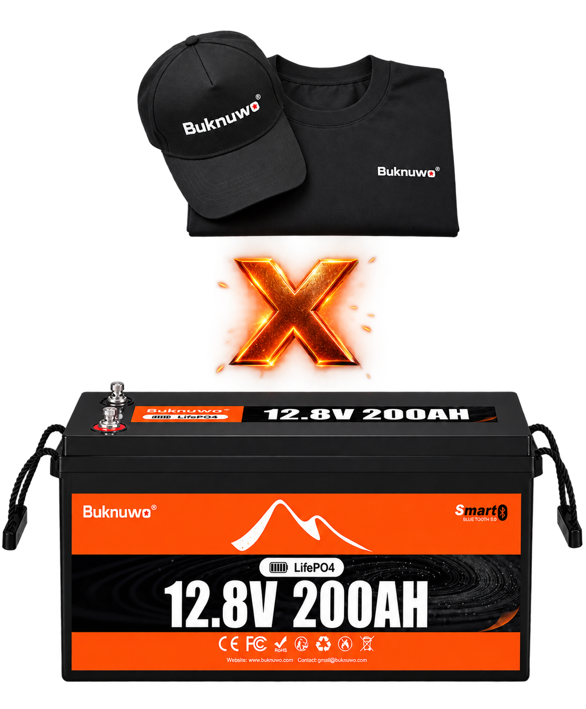 12V 200Ah BT × 1
